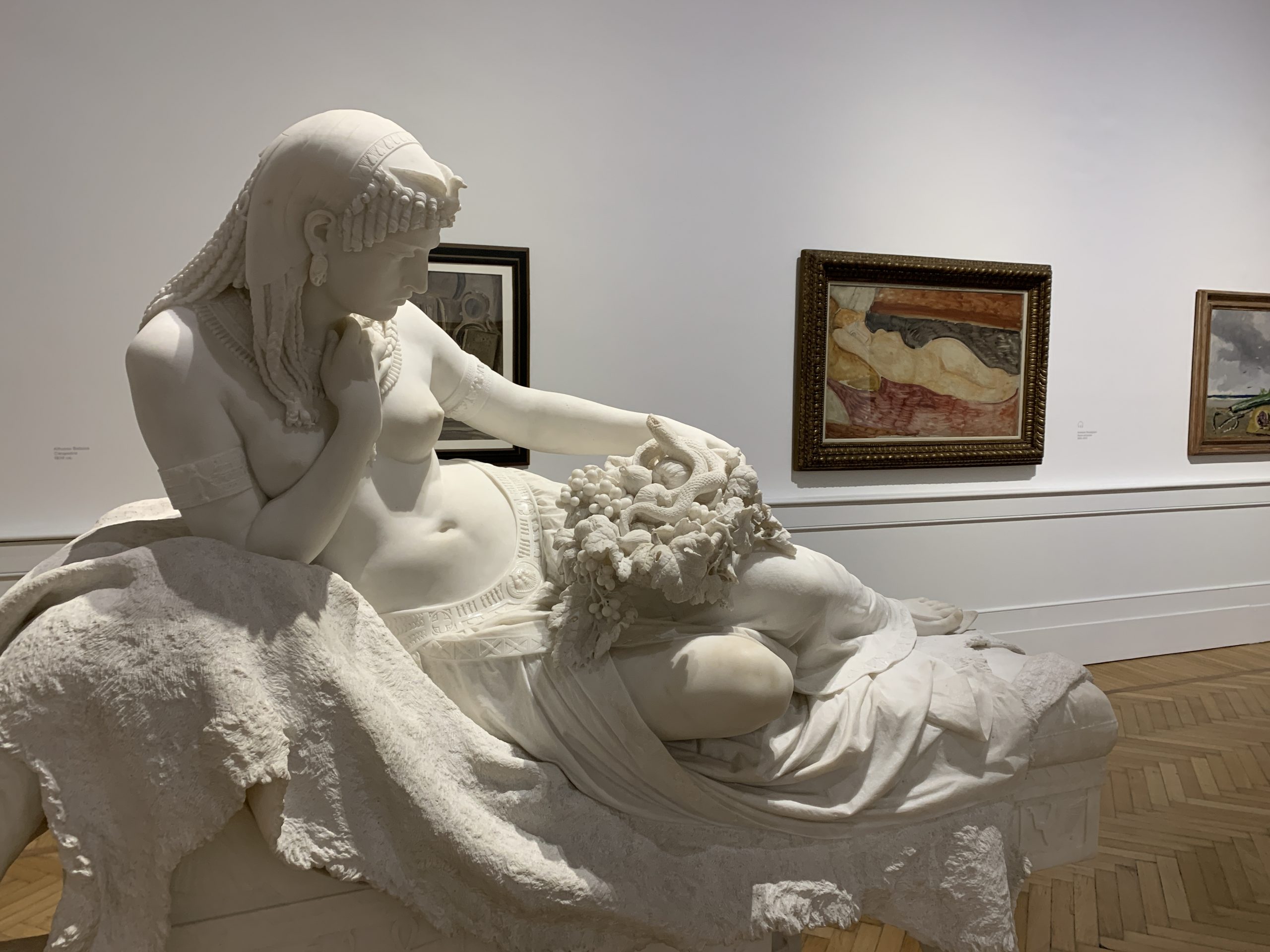 Sculpture représentant Cléopâtre - Alfonso Balzico, 1874