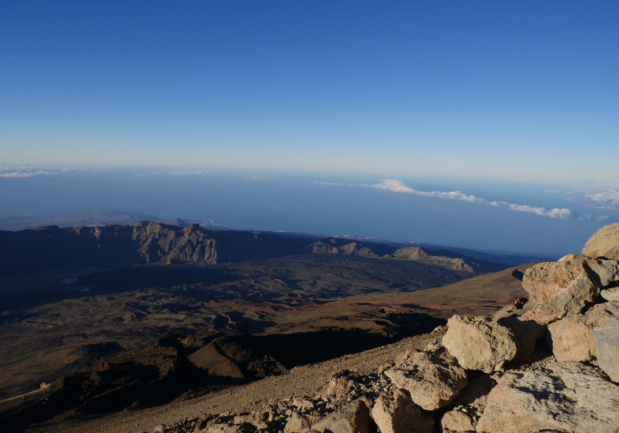 Vue du sommet du Teide