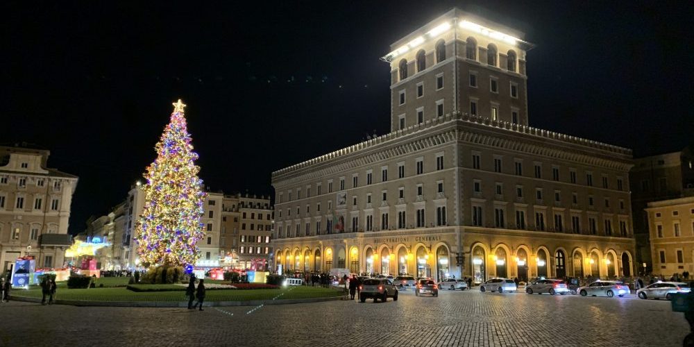 Piazza di Venezia de nuit