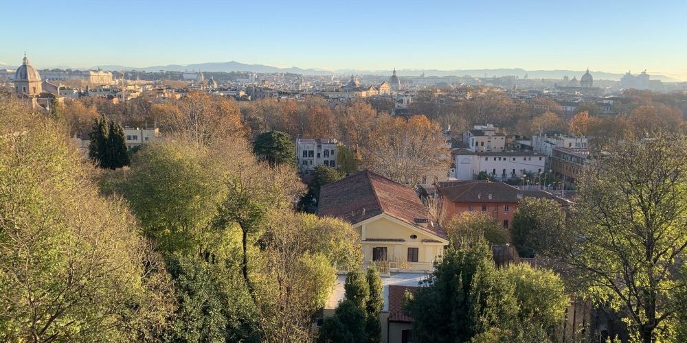 Vue sur Rome depuis le Passagieta de Giacolino